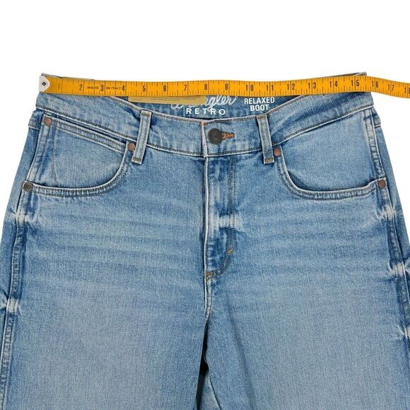 NEW Wrangler Men's Retro Relaxed Fit Bootcut Jeans Light Wash 31x32 - Picture 12 of 14